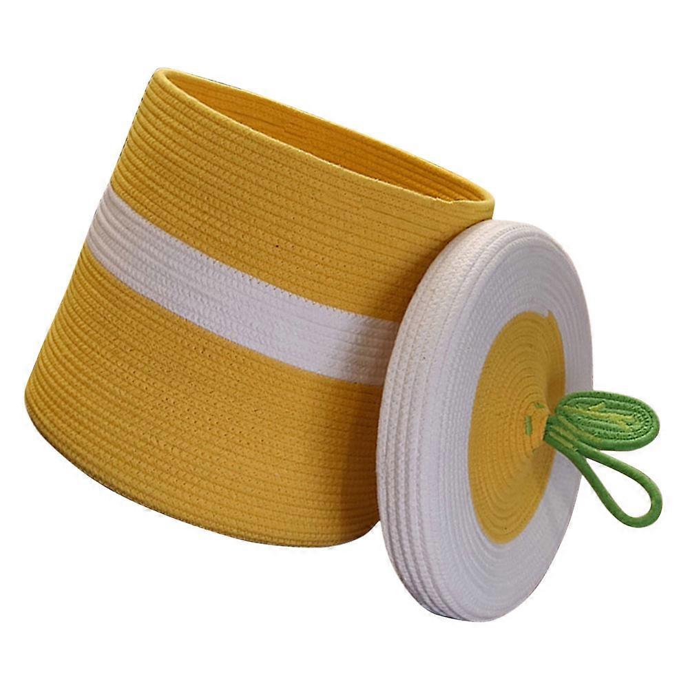 Yellow Storage Basket Toys Storage Basket for Home Use Large Capacity