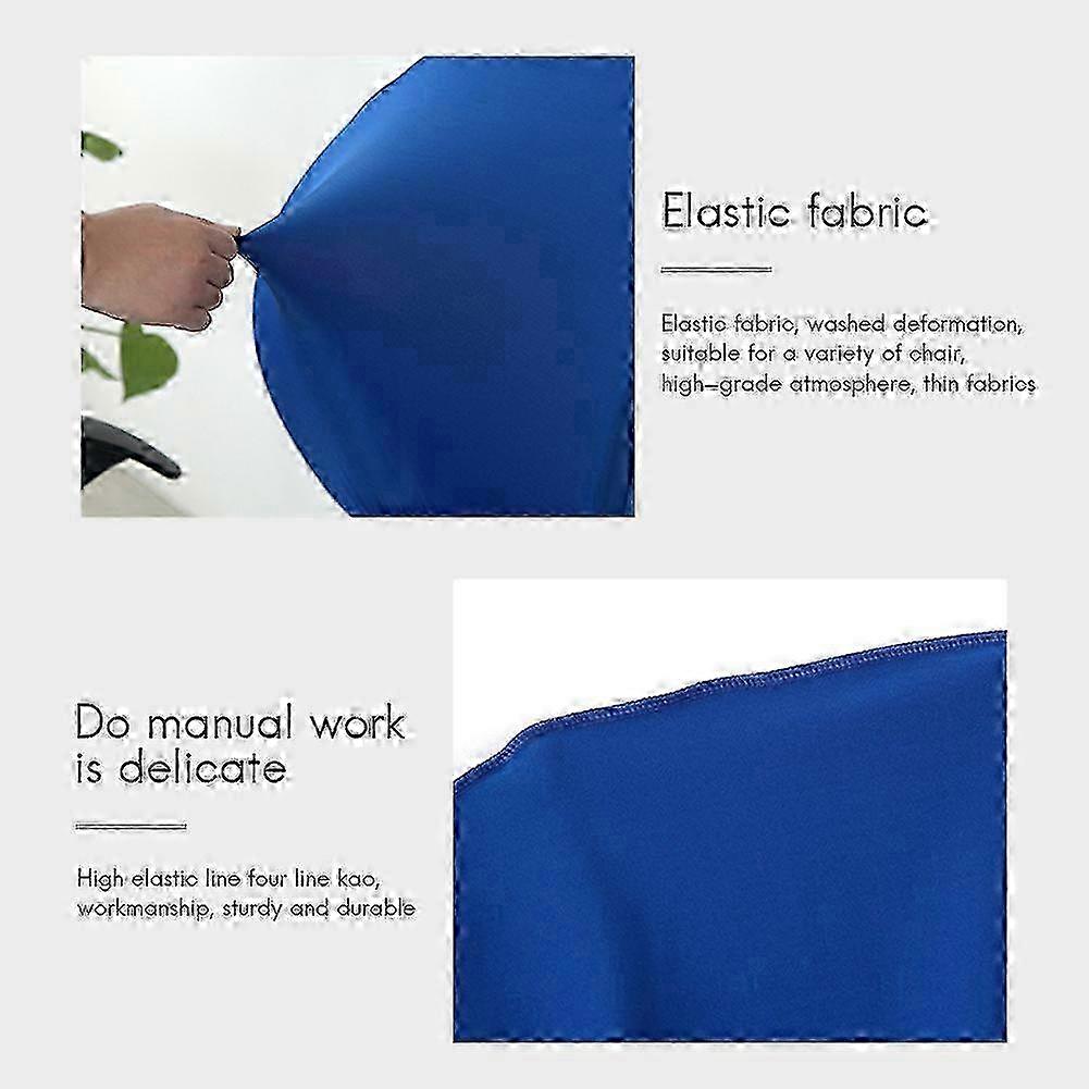 2 Pcs Universal Computer Office Chair Backrest Cover Protective Stretchable Rotating Drafting Chair Slipcover