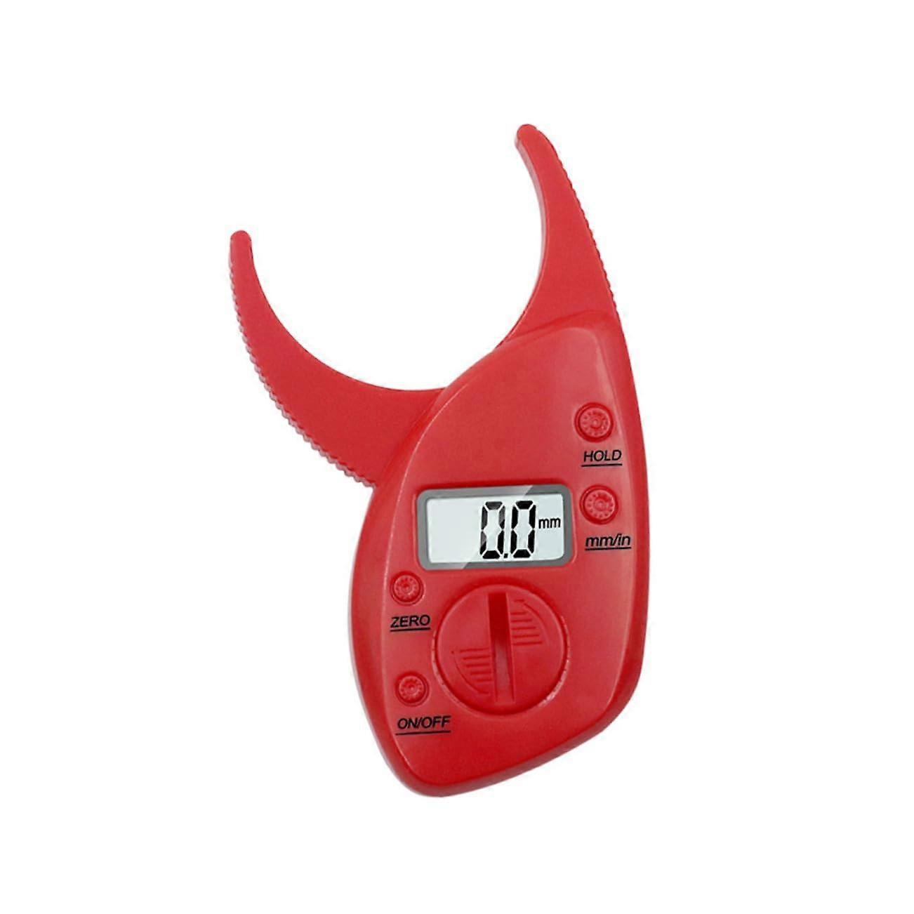 Body Fat Caliper Red LCD Display Portable Fat Measuring Tool For Fitness And Health Monitoring