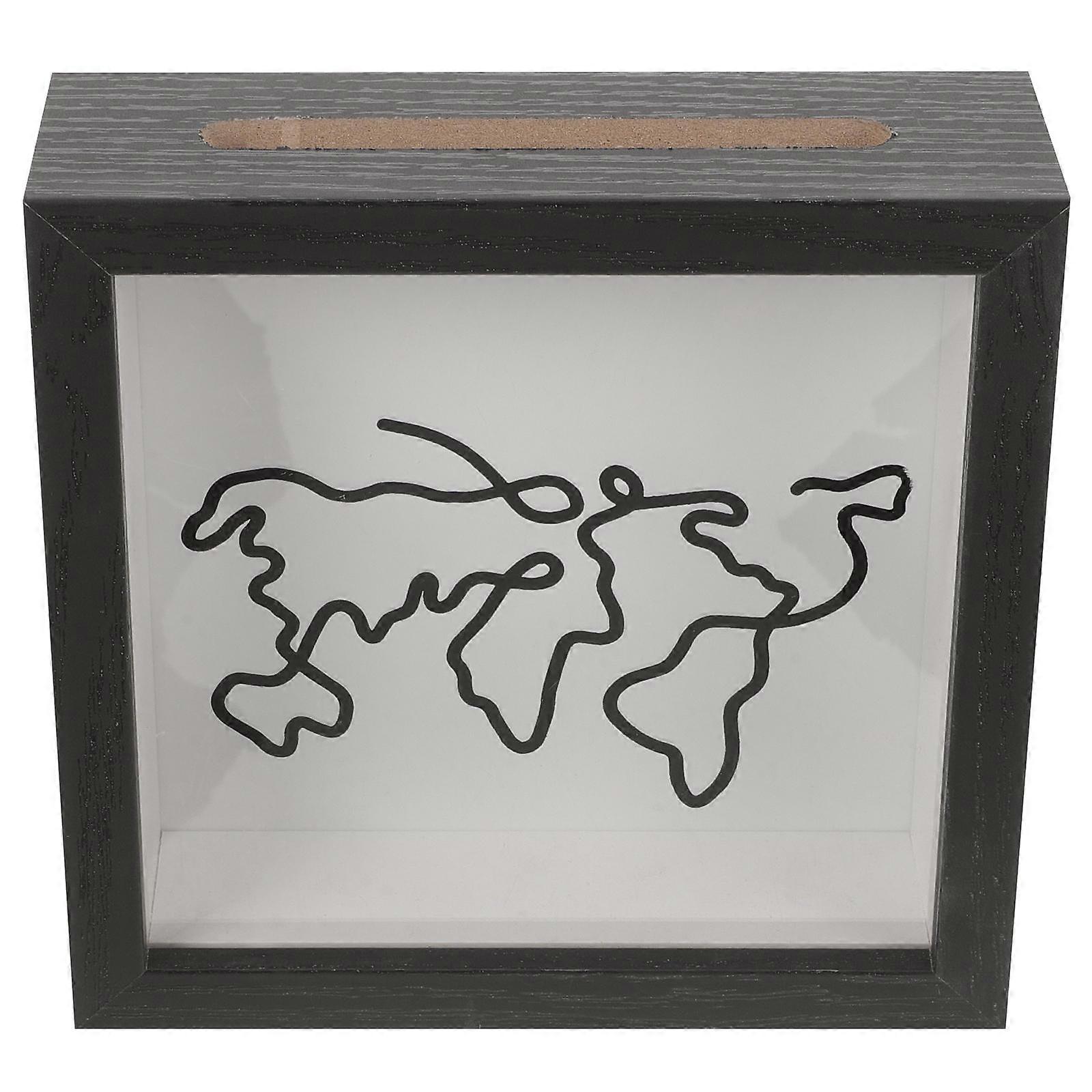 Travel Keepsake Box For Souvenir Collection Square Shape Ticket Display 1Pack