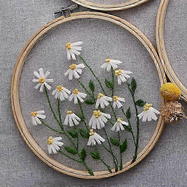 Beginner-Friendly Floral Mesh Embroidery Kit - Full Cross Design DIY Craft Set with Comprehensive Tools and Materials
