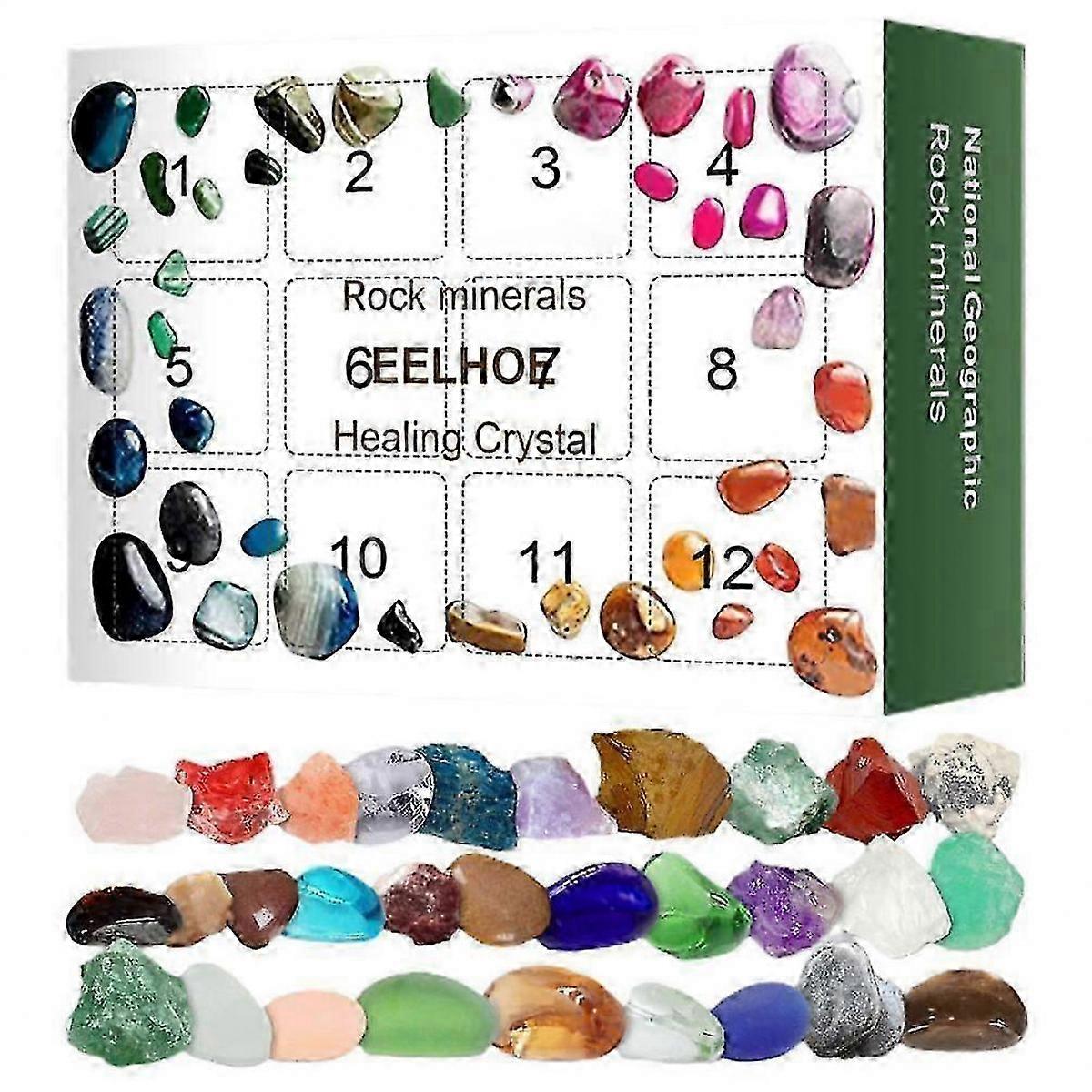 Crystal Christmas Advent Calendar 2025 Blind Box Toy 12 Days Countdown Gift for Children