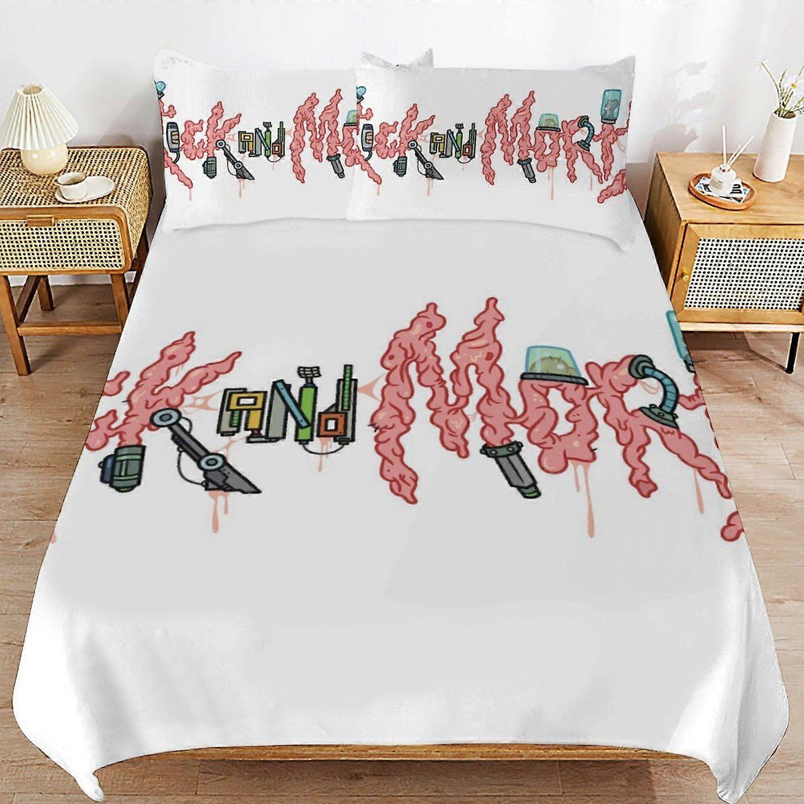 a235 Rick and Morty Season Secure Zipper Access Soft Layer Bedding Fabric High Comfort Duvet Cover Sets All Seasons Use n235