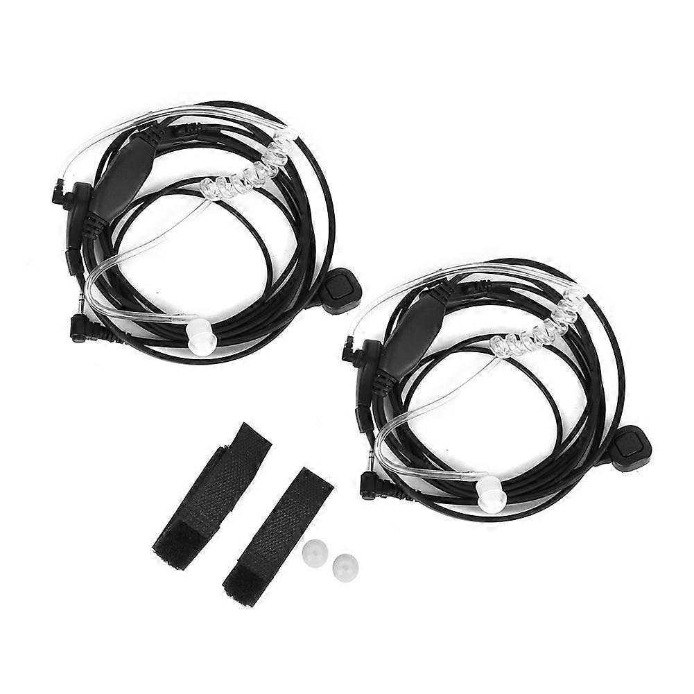 2pcs 2.5mm Walkie Talkie Headset Throat Vibration Microphone for Motorola CB TLKR T80 T60 T5 T7 T5410 T5428 FR50 446
