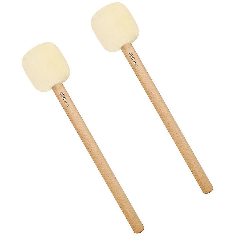 Stage Performance Drumsticks Felt 4Pcs Beige Drum Stick Mallets