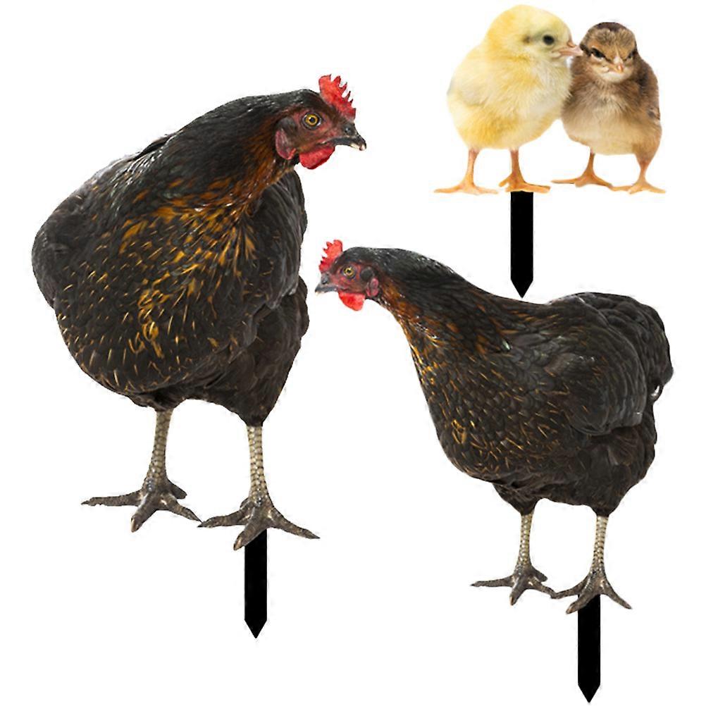 Garden Animal Insert Decorative Stake for Lawn 2Sets