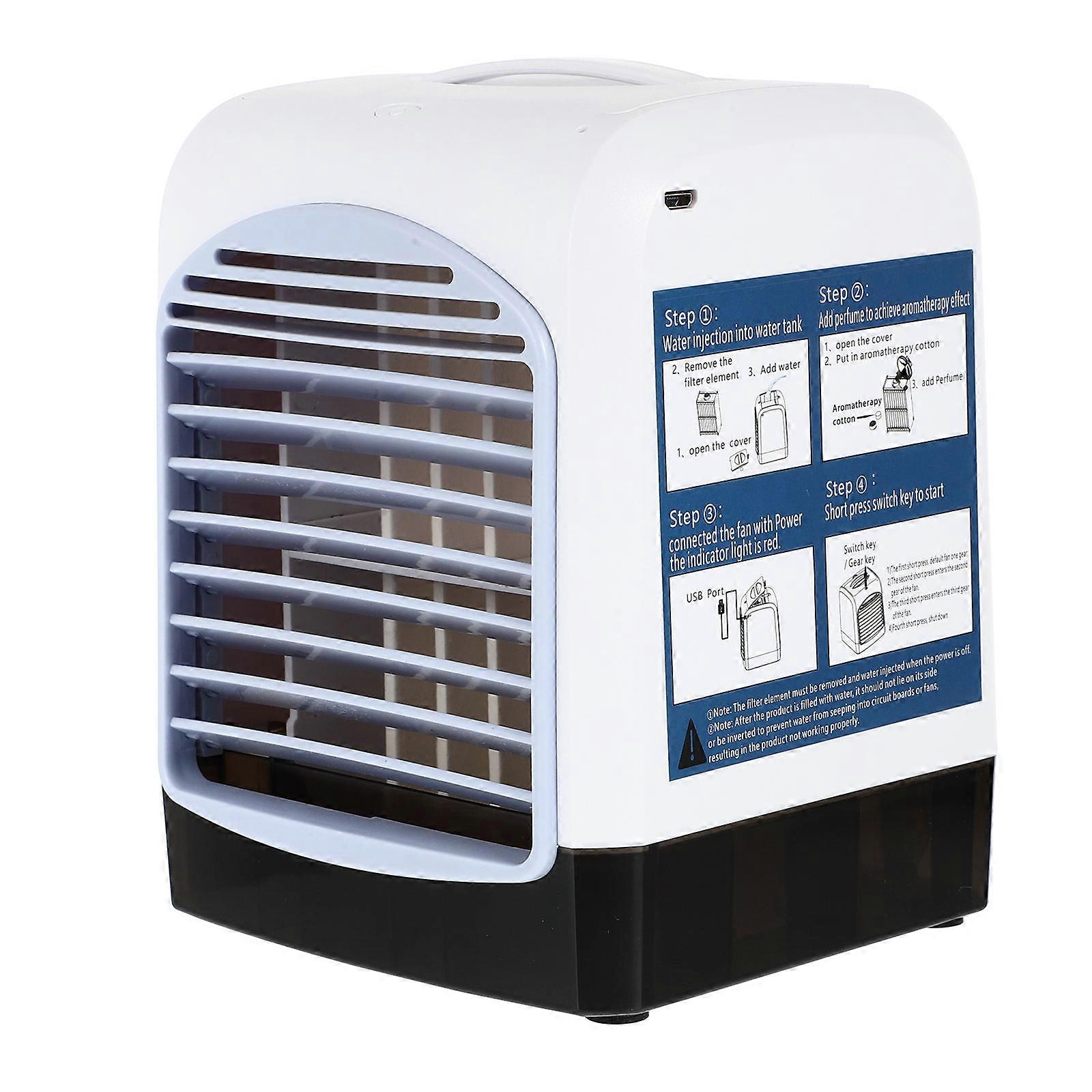 USB Powered Desk Fan For Indoor Use 2Pcs Cooling Mini Air Conditioner For Summer