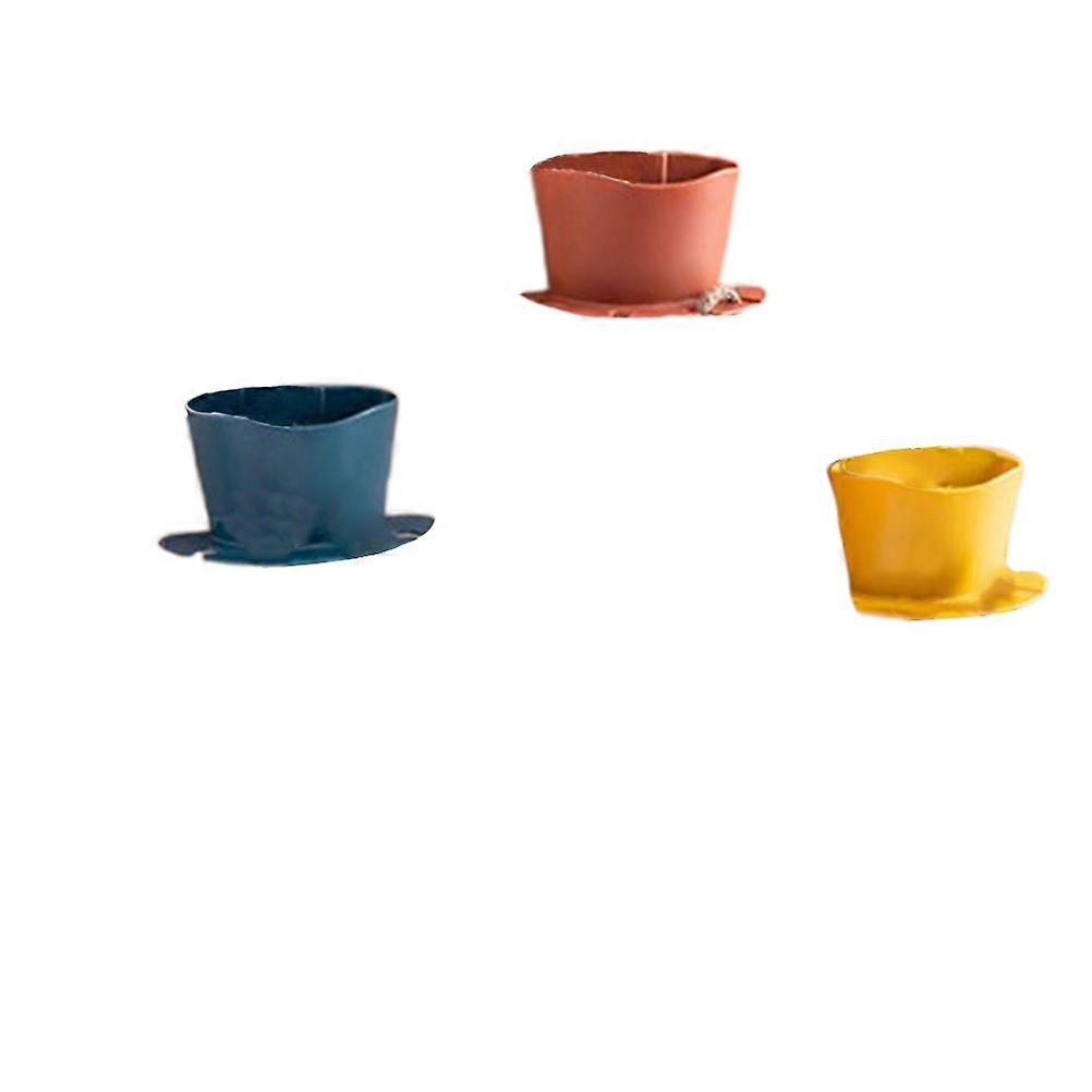 Assorted Color Toothbrush Holder Wall-Mounted Bathroom Storage 6Pcs Set