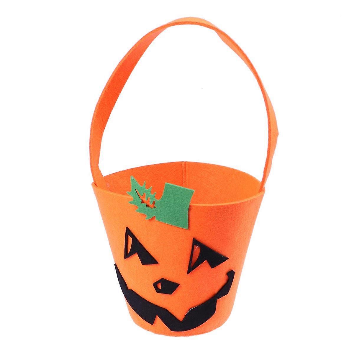 Pumpkin Lantern Halloween Candy Holder for Party Use 2Pcs Orange Item
