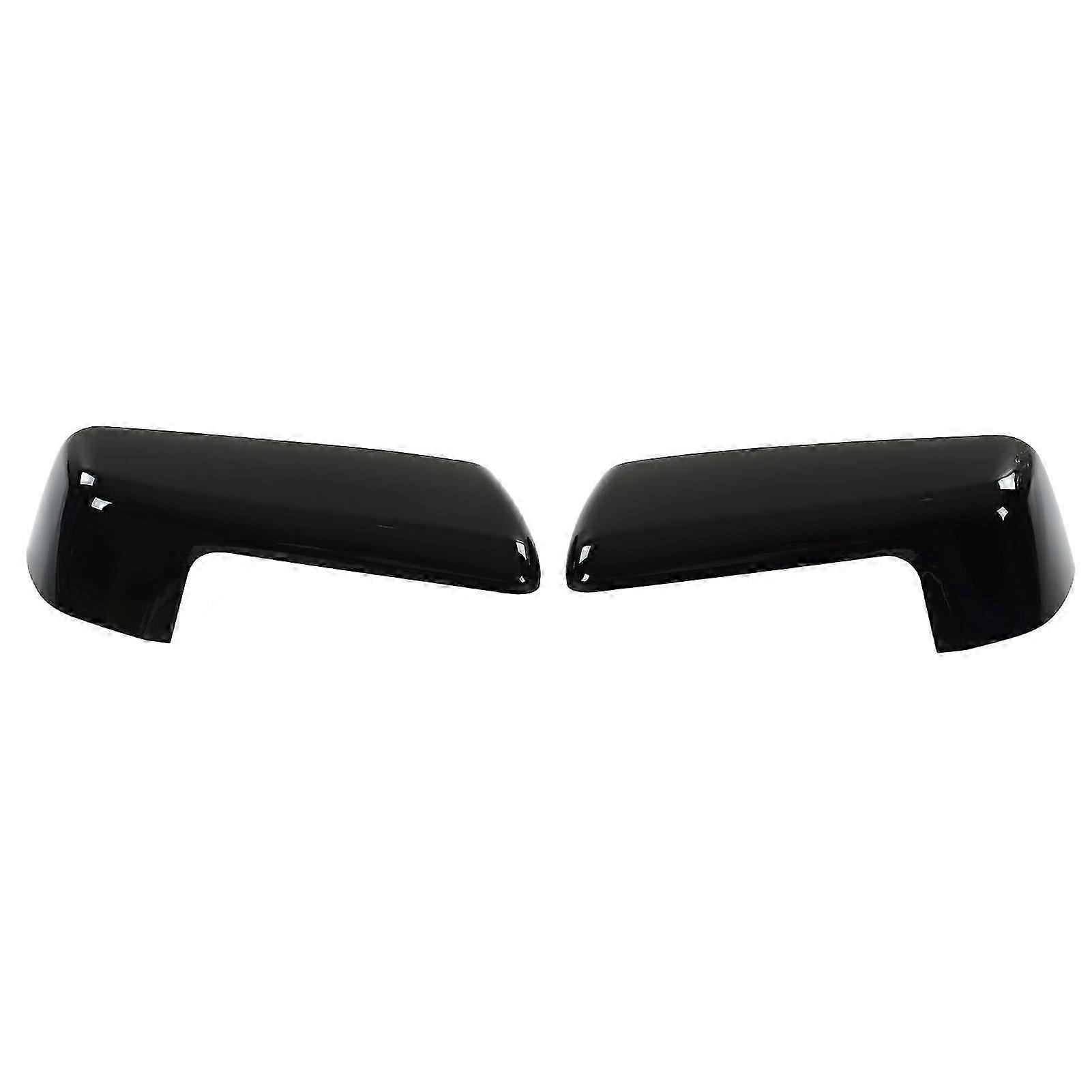 Top Half Mirror Cover Left Right Outer Rearview Wing Mirror Cap Replacement for Chevy Silverado 1500 2019‑2022 Glossy Black 2025