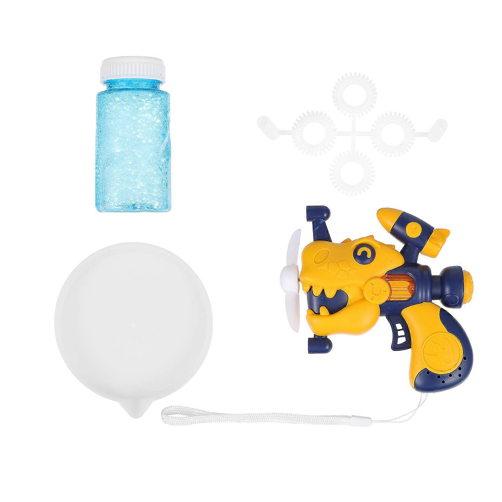 Bubble Maker Toy for Children with 2Sets Electric Cartoon Bubble Machine