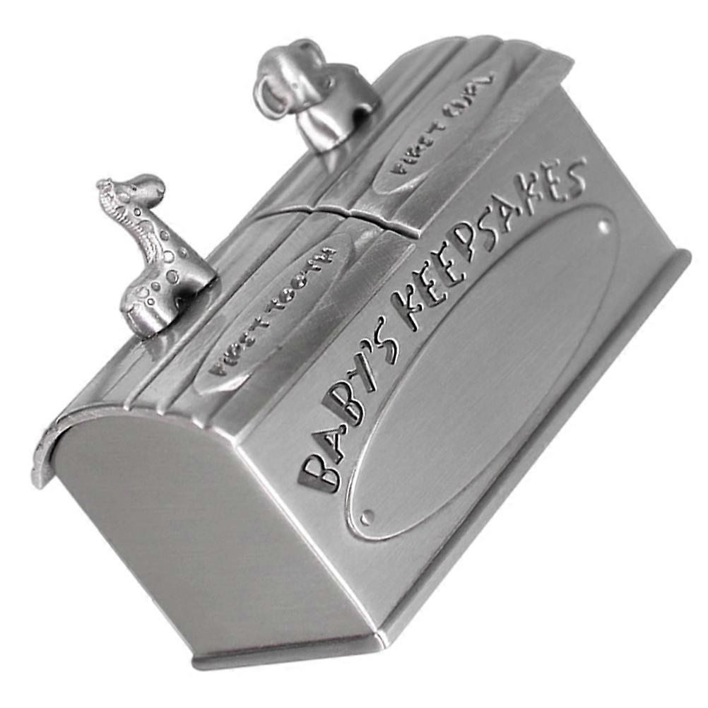Durable Baby Teeth Keepsake Box for Storage Silver Tooth Storage Organizer