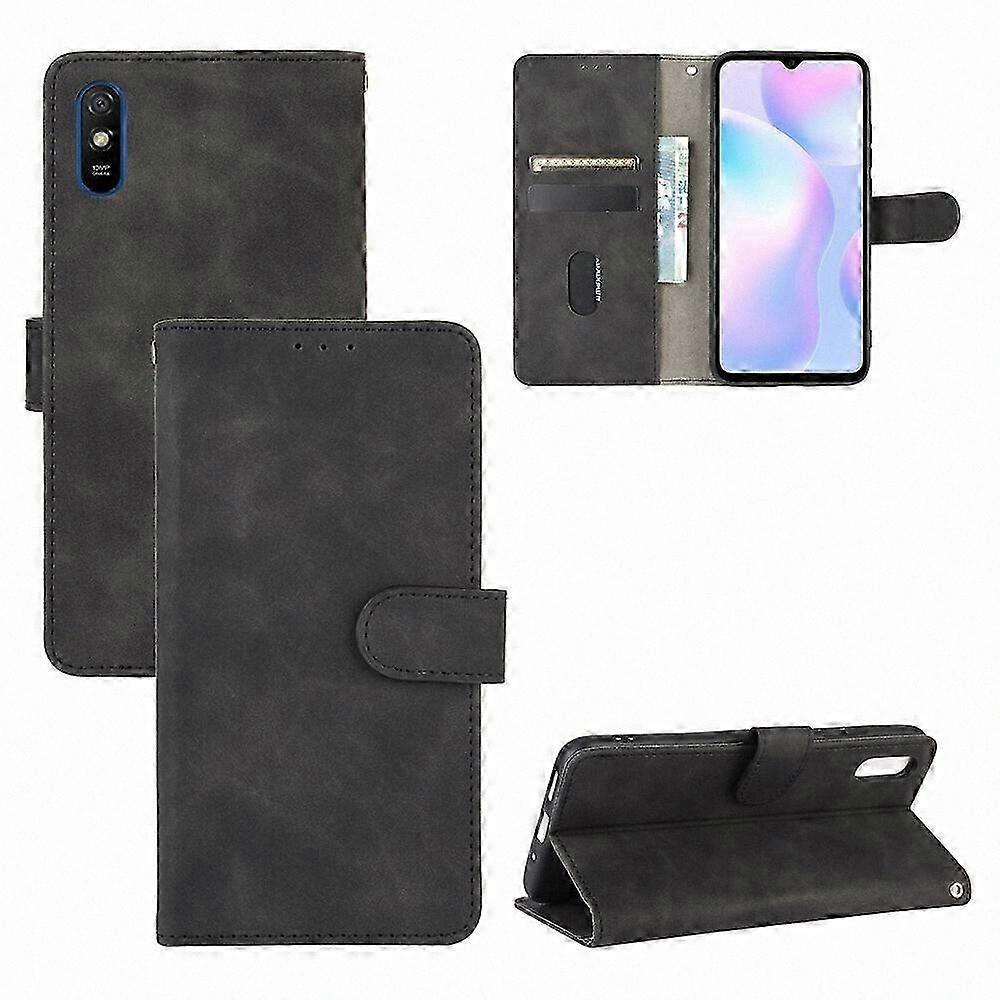 Magnetic Closure Wallet Case with Kickstand, Premium Leather Protective Cover for Redmi 9A