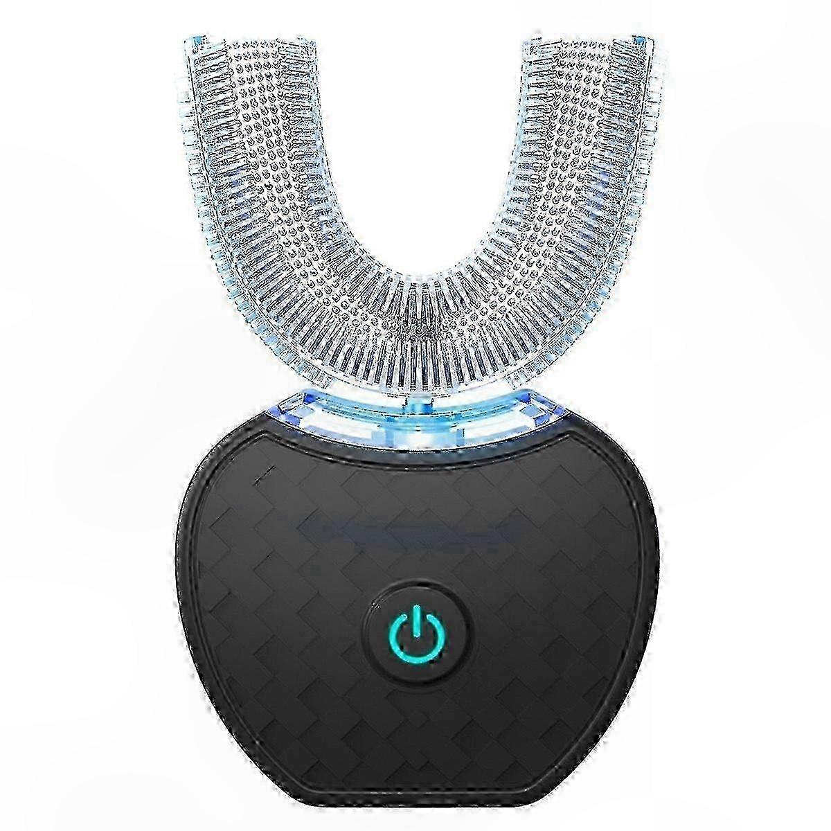 Brosse à dents à 360° pour un nettoyage complet de la bouche avec un design en U et une technologie de blanchiment