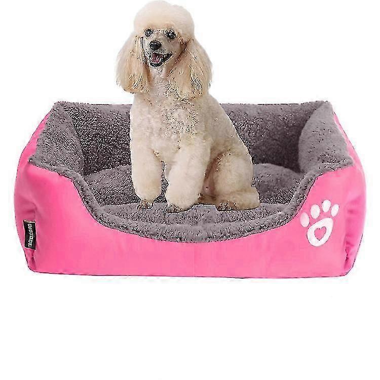 Rectangle Washable Dog Bed, Warming Comfortable Square Pet Bed 2025