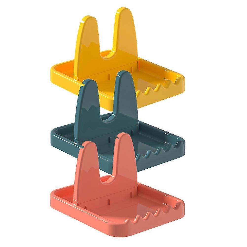 Pan Lid Holder Foldable Rack for Storage 9Pcs PP Kitchen Organizer