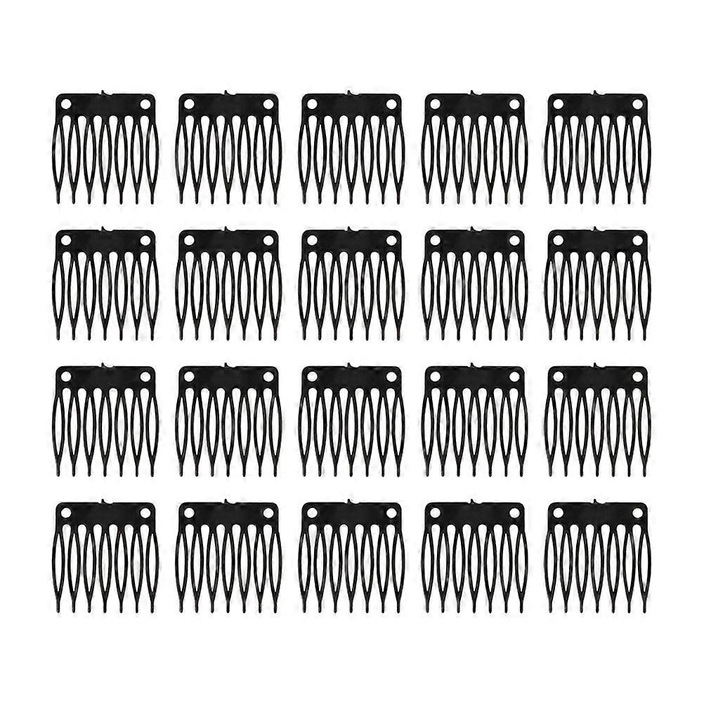 300Pcs Plastic Wig Caps Clips Black for Easy Wig Fixing