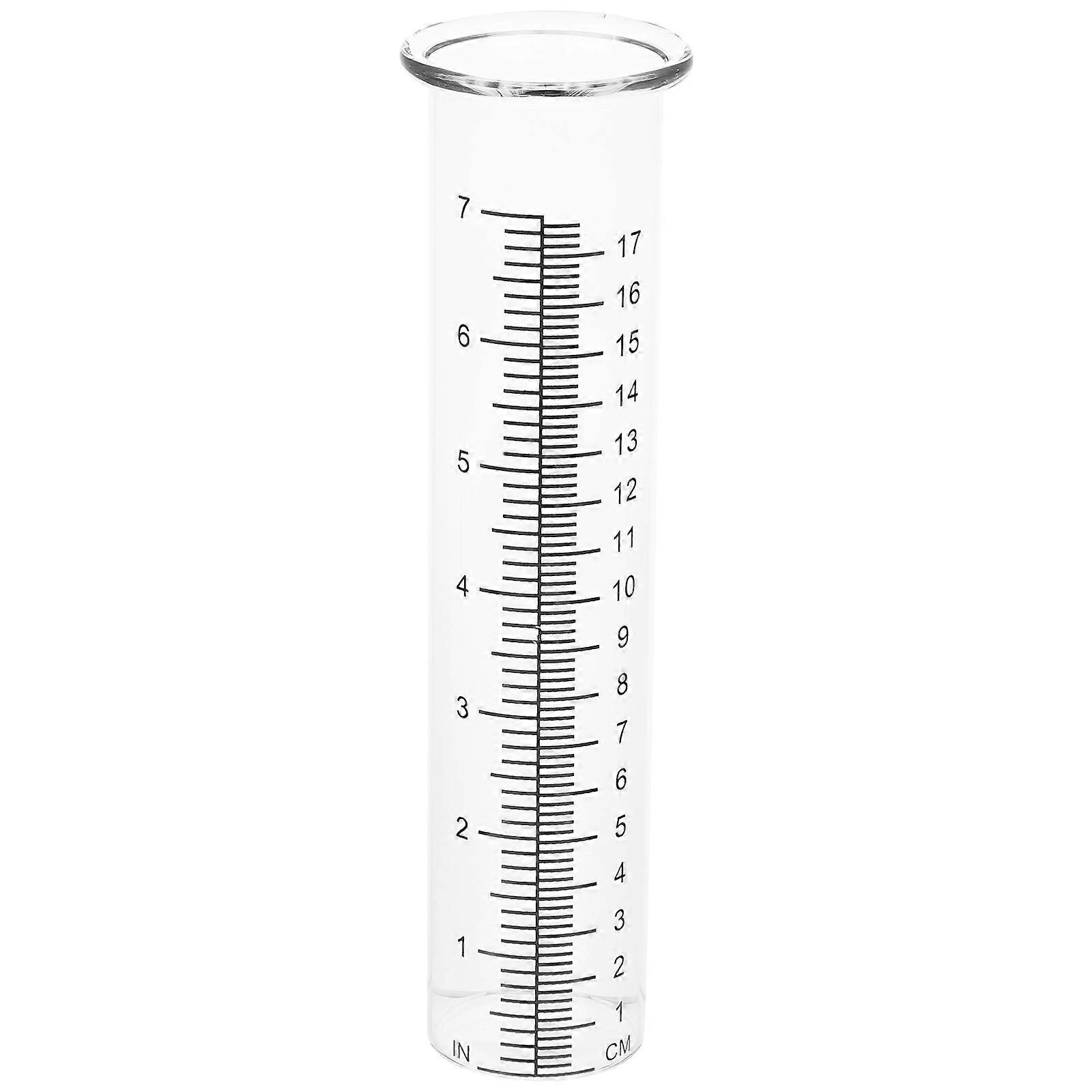 Rain Gauge Tool Glass Tube for Measuring Use 4Pcs Transparent Rain Meter