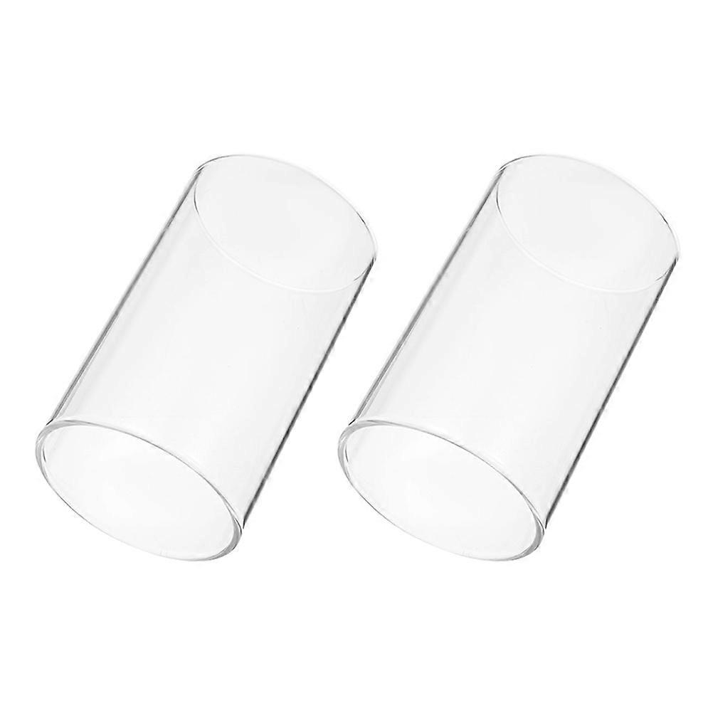 Decorative Transparent Candle Cover for Decor 4Pcs Glass Holders