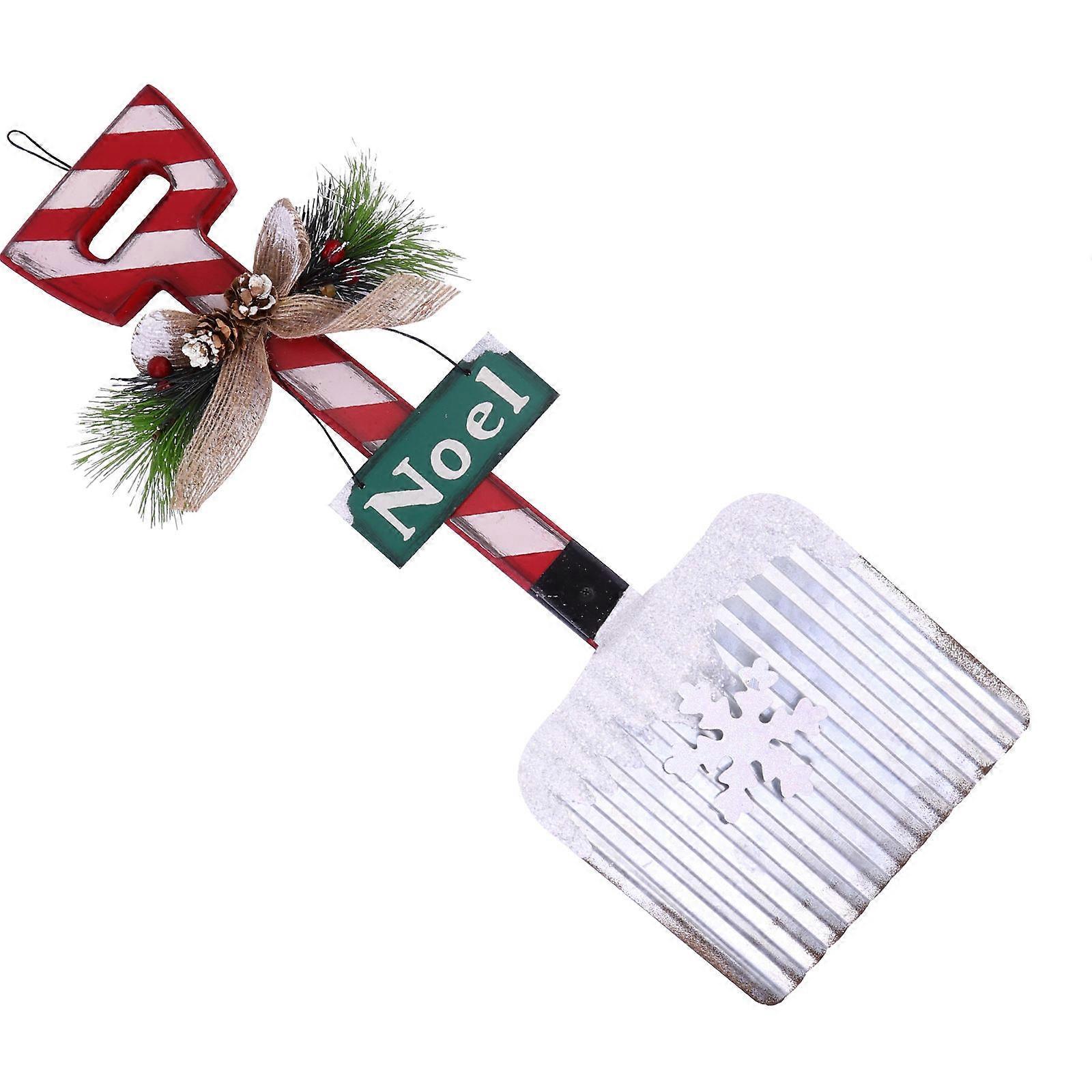 Snowflake Pattern Christmas Wooden for Decoration 2Pcs