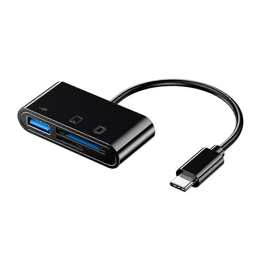 OTG Adapter Type C Plug TF/SD Card Reader for Xiaomi IPhone OPPO POCO Cell Phone Accessories 3in1 USB C to A Connector A