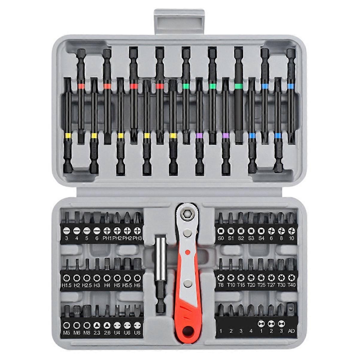 68Pcs Ratchet Screwdriver Bit Combination Set
