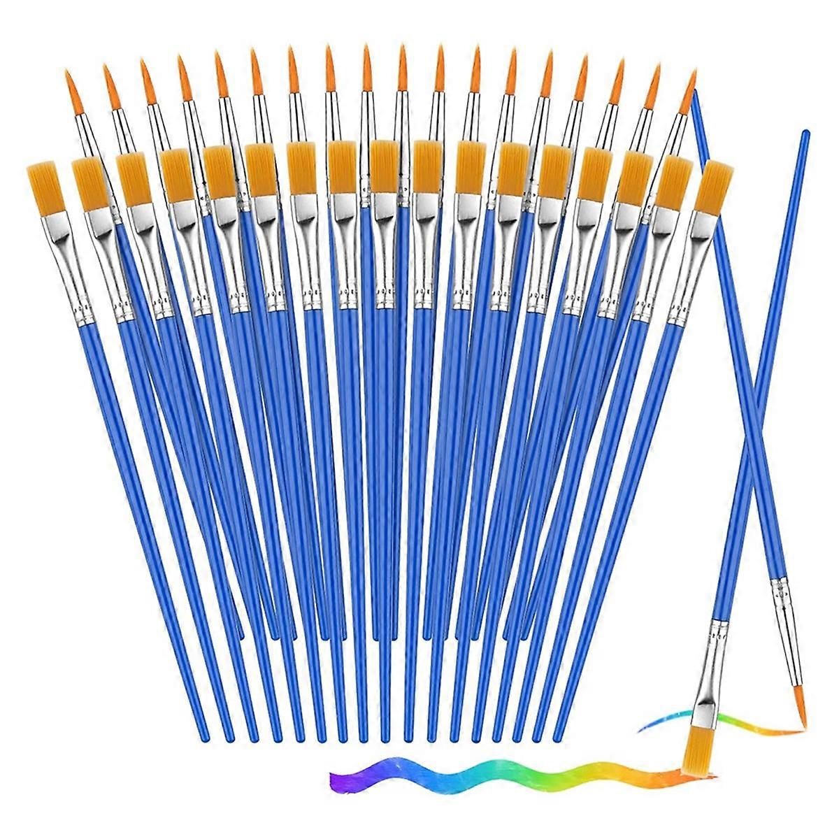 88 Pcs Small Nylon Paint Brushes for Acrylic/Oil