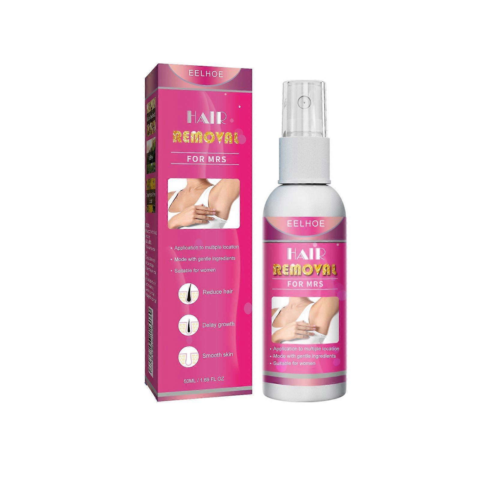 EELHOE Hair Removal Spray (50ml For Women) Is A Gentle Armpit Hair Removal Spray That Is Refreshing, Non-Irritating, Fine And Smooth