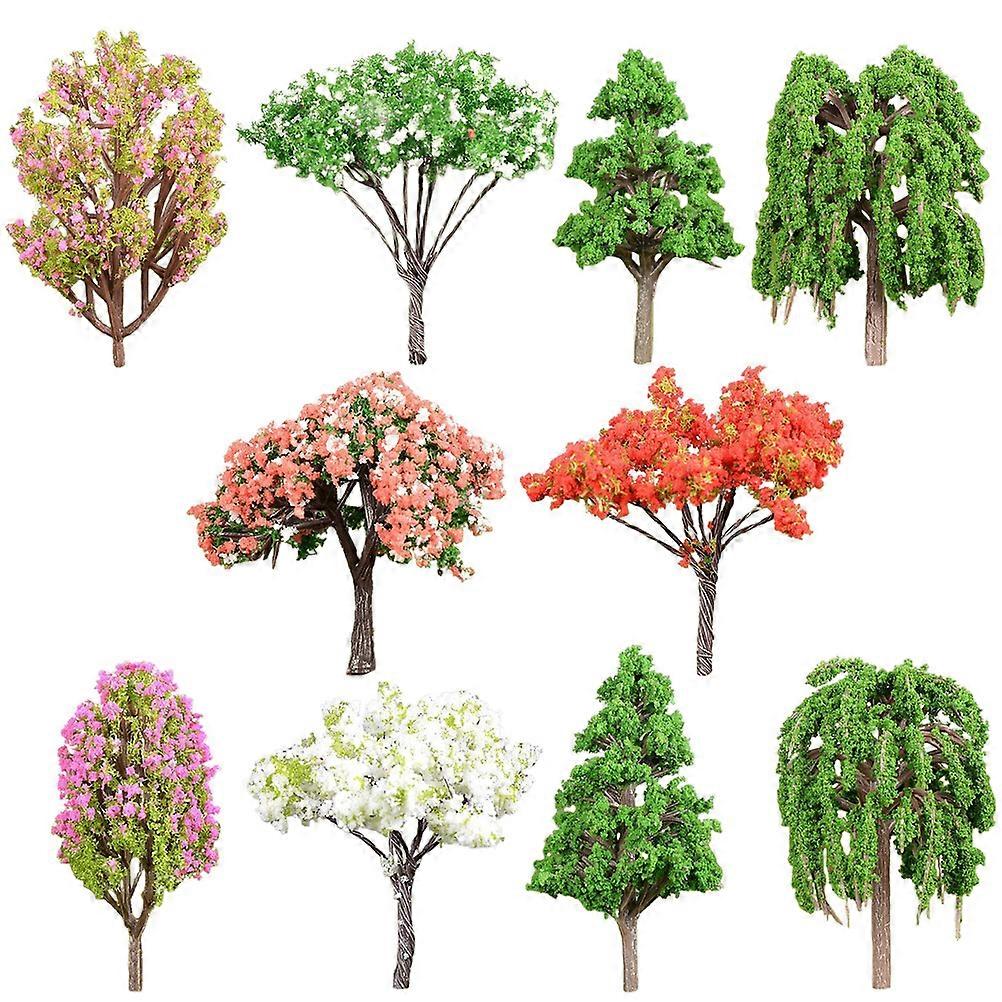 Micro Landscape Decor Simulated Tree Ornament for Decoration 20Pcs