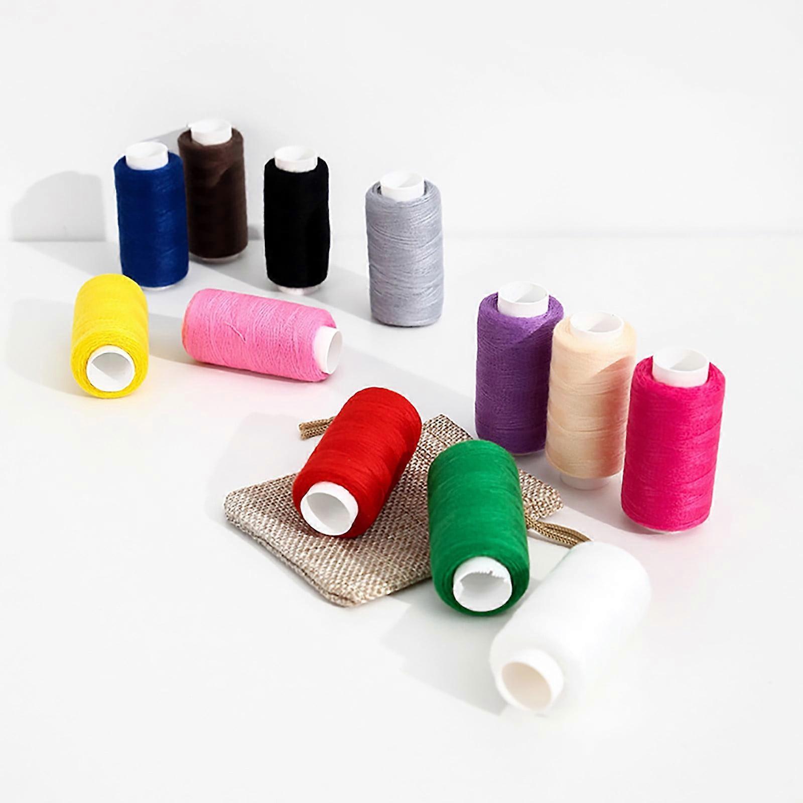 NAZISHW 24 Color Home Small Roll Sewing Thread Set Handmade Polyester Sewing Thread Colored Thread Sewing Thread