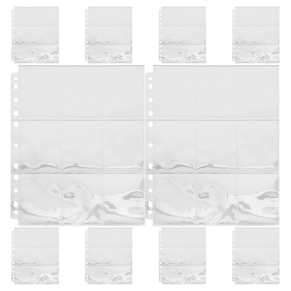 Baseball Card Sleeves Plastic Binder Sleeves for 150Pcs Storage