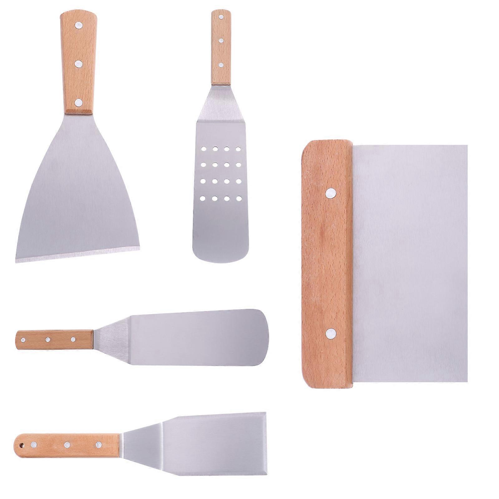 1Set Set for Kitchen Use with Wooden Handles