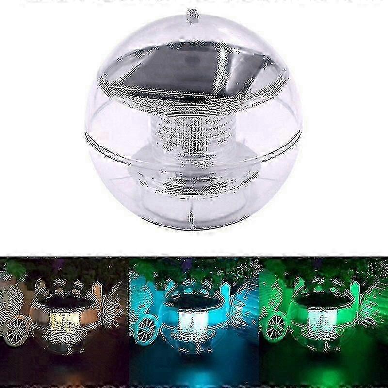 25-26 Solar LED Floating Lamp with Rotating Color Change