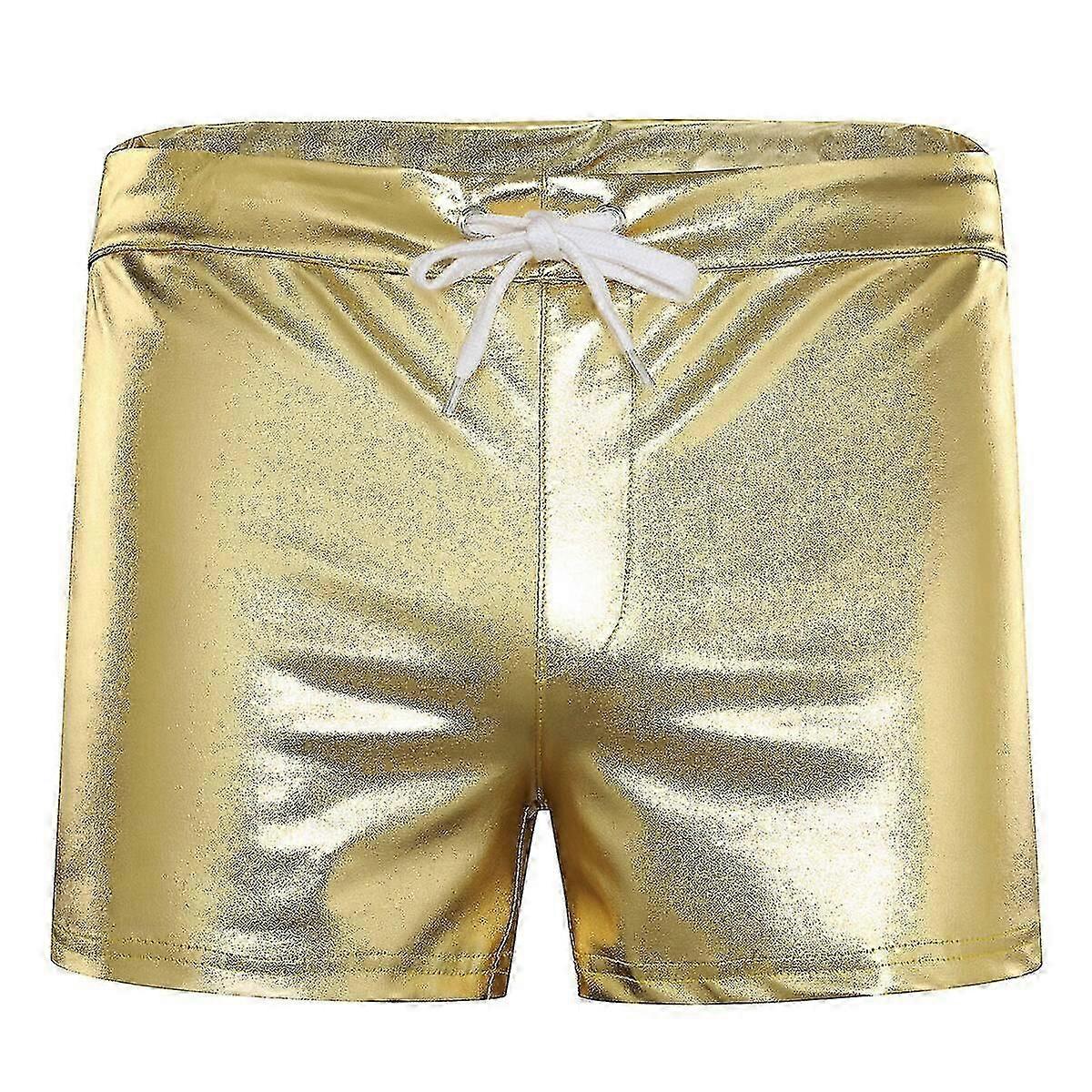 Short en cuir brillant pour hommes