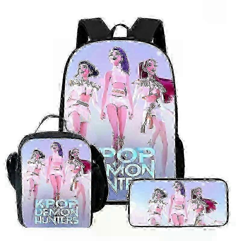 Kpop デーモンハンターズ バックパック ショルダーバッグ ランチバッグ ペンケース スクールリュックサック