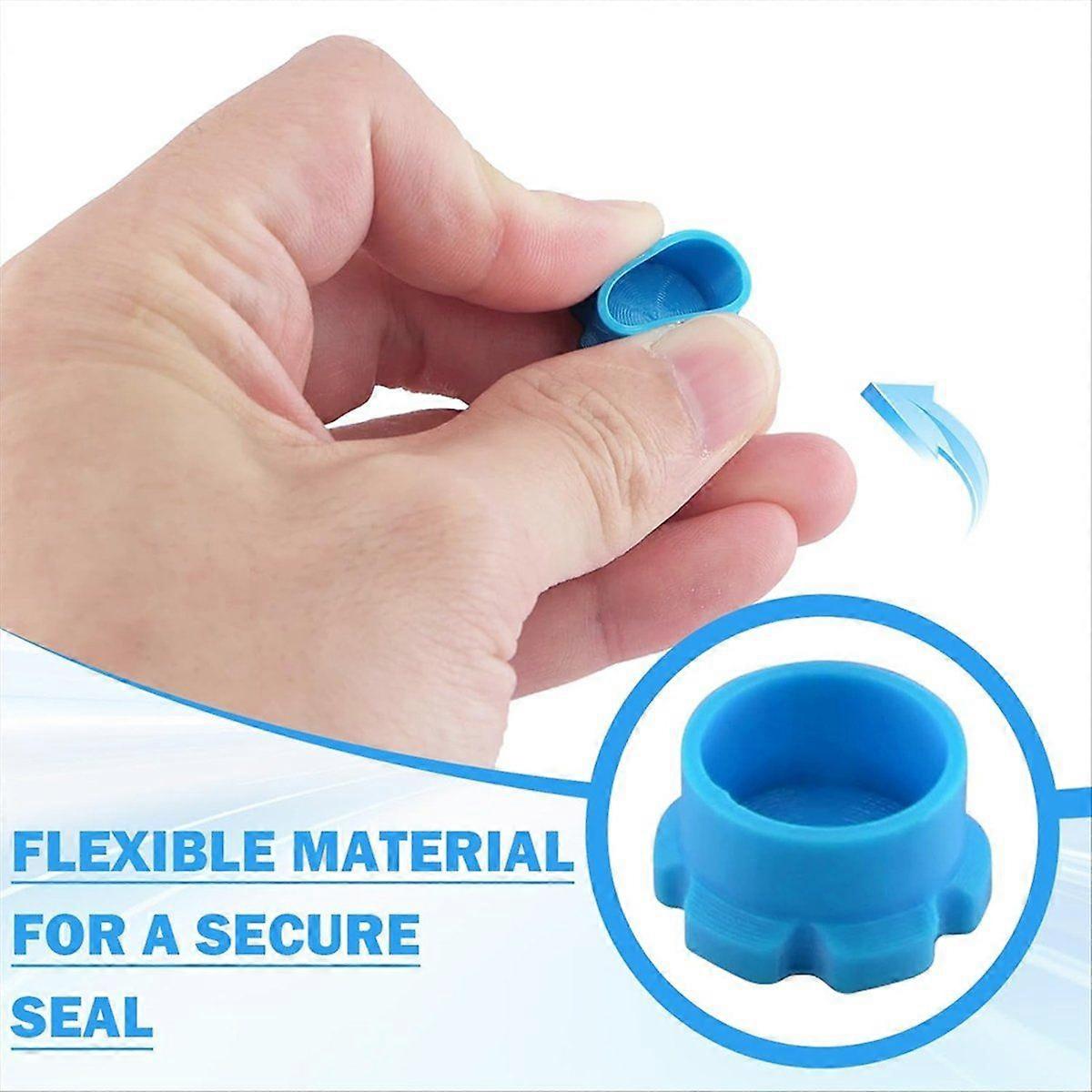 16 Pcs of Reusable 3ml Glass Vial Protective Vial Caps, Leak-Proof and Dust-Proof Caps, Suitable for 3ml Storage Boxes
