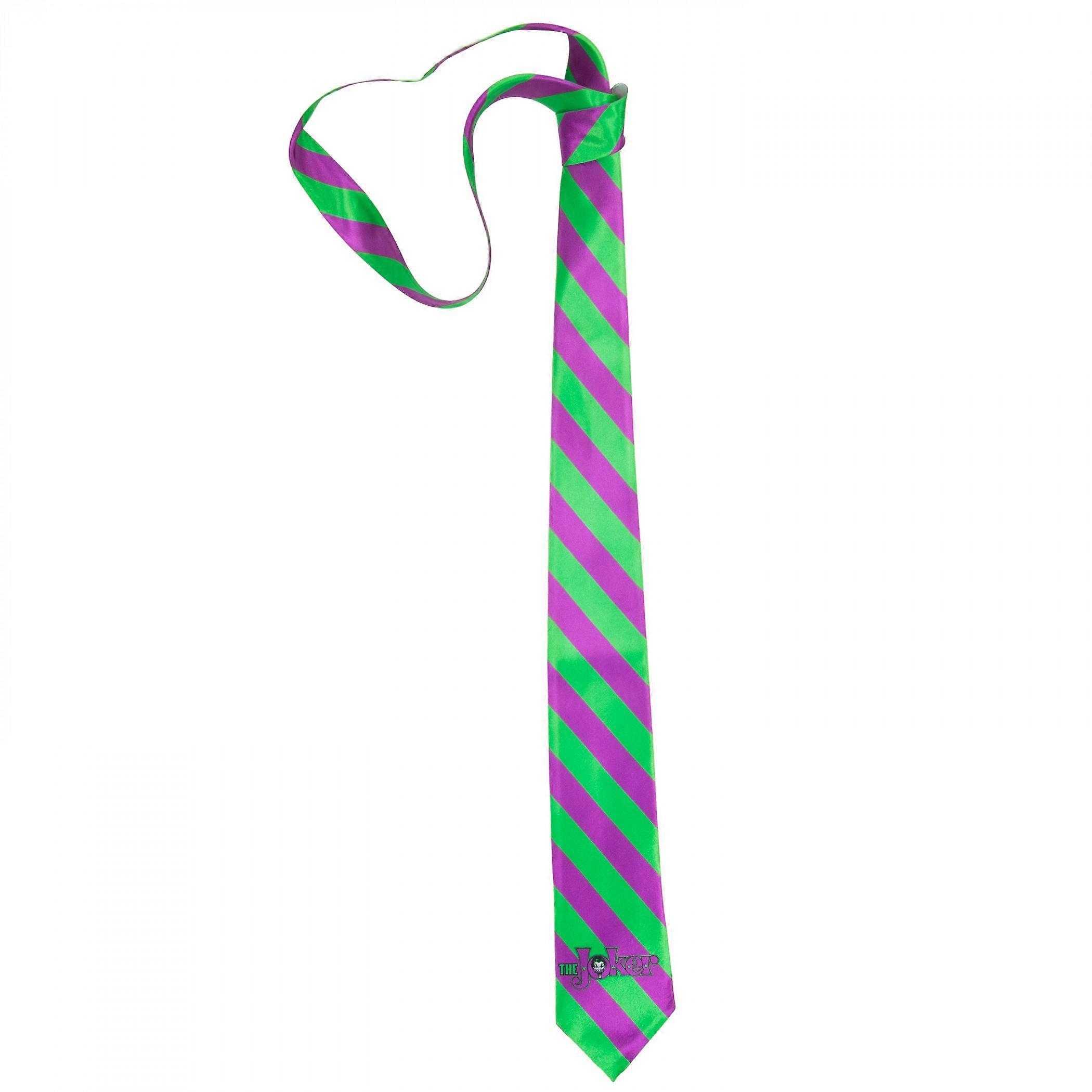 Joker Striped and Title Logo Necktie