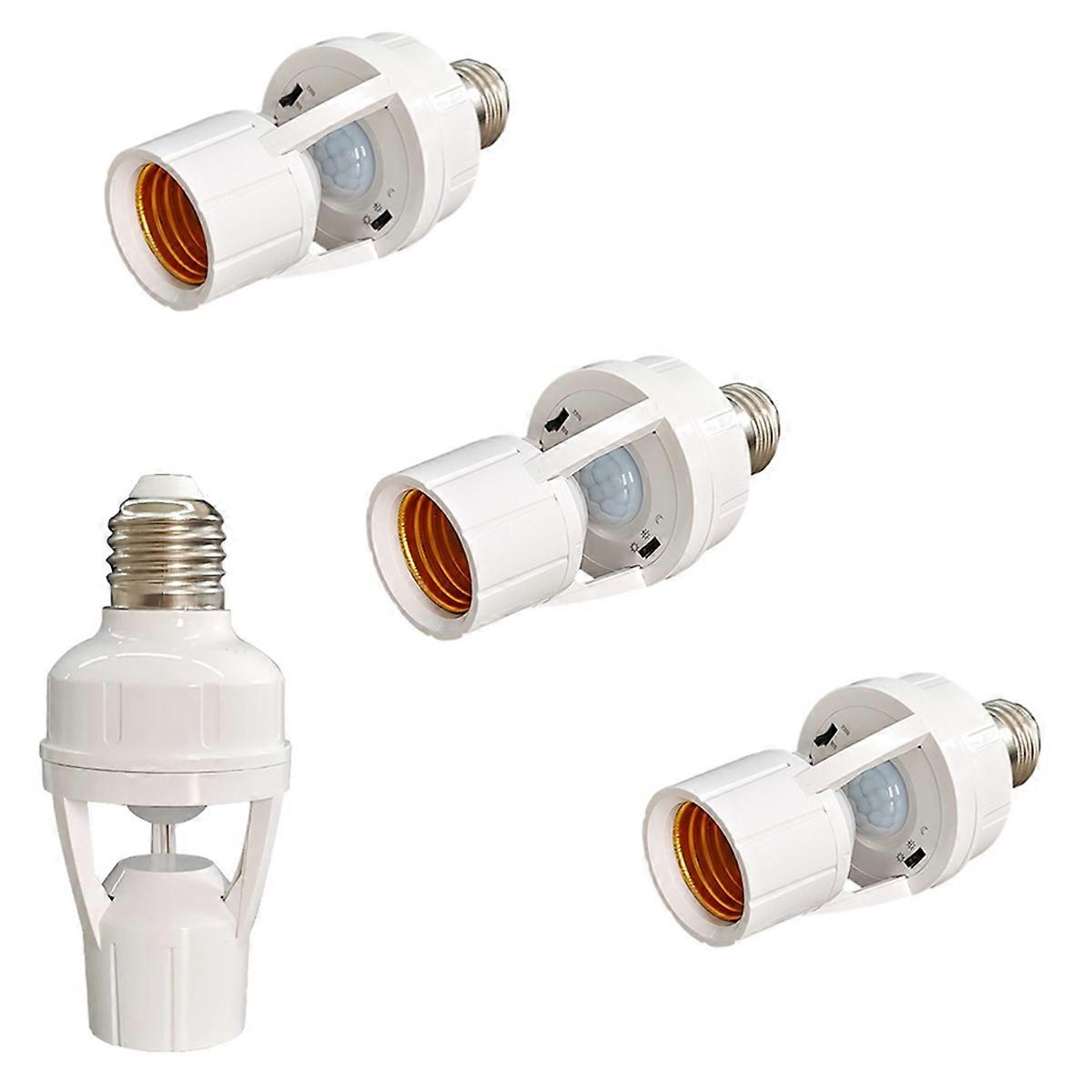 E27 LED Bulb Holder with PIR Motion Sensor 110-240V Bubble Smart Infrared Sensing Adjustable Lamp Base