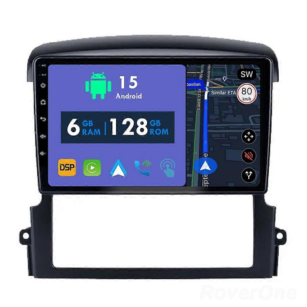 Car Radio 6G+128G CarPlay GPS Navigation Head Unit for Kia Sorento 2002 - 2008 Android Auto Bluetooth Stereo Touch Screen