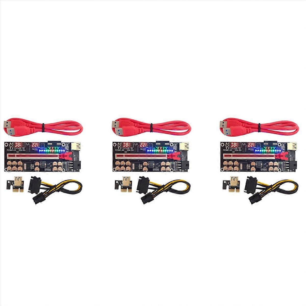 VER018 PRO PCI-E Riser Card USB 3.0 Cable 018 PLUS PCI Express(Red)