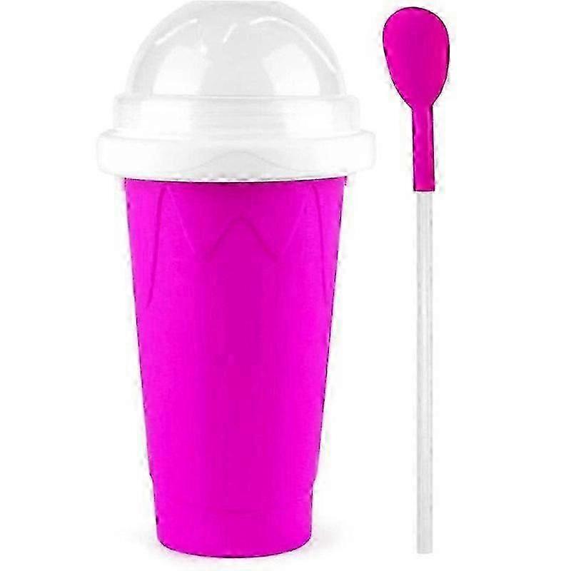 Portable Smoothie Squeeze Cup for Children (Red, 400ml)