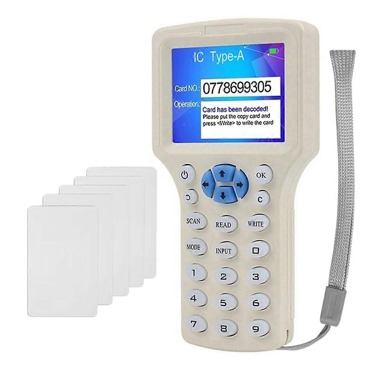 RFID NFC Smart Card Reader+5XCUID Card RFID Duplicator 125K 13.56MHz