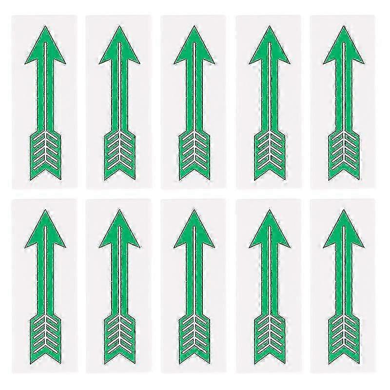 10pcs Arrow Sign Pipeline Direction Stickers Arrow Warning Sticker Arrow Decals