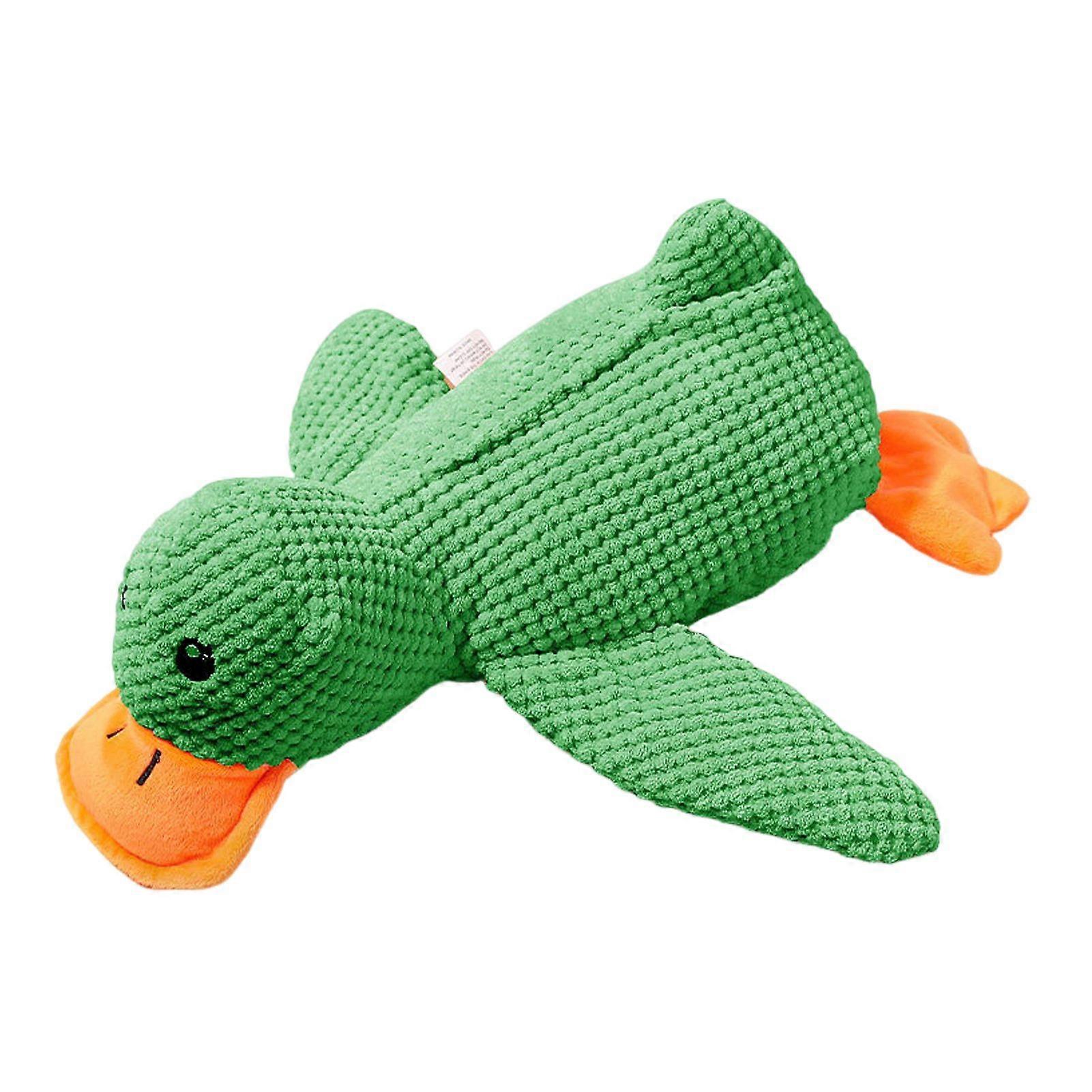 Pet Teeth Grinding Toy Multi-purpose Plush Duck Toy Interactive Rattle Design Chew Toy Dental Health Dog Toy