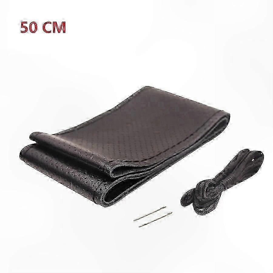 45CM Leather Steering Wheel Cover for Trucks