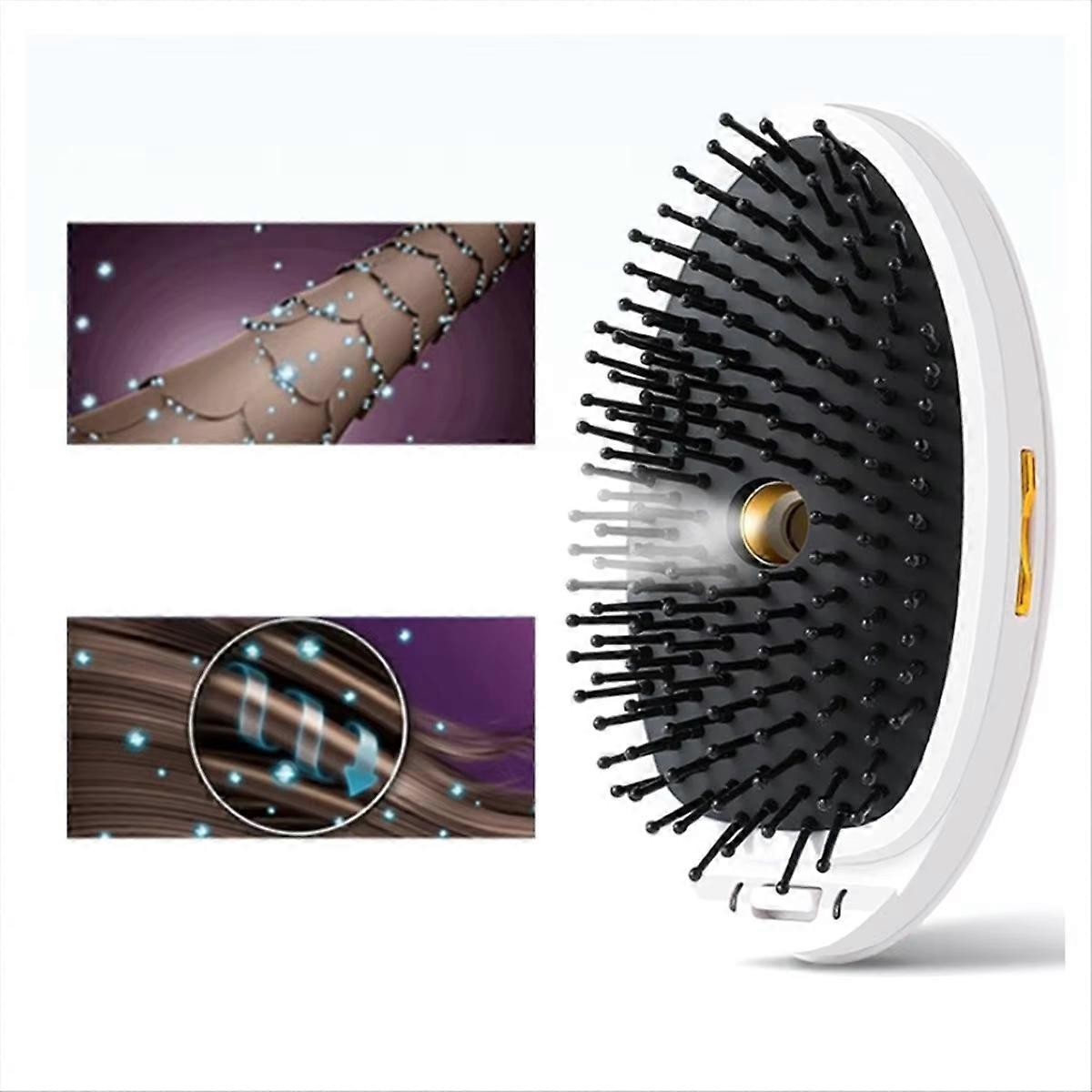 Portable Universal Steam Spray Hair Comb with Anti-Static and Vibration Massage Functions