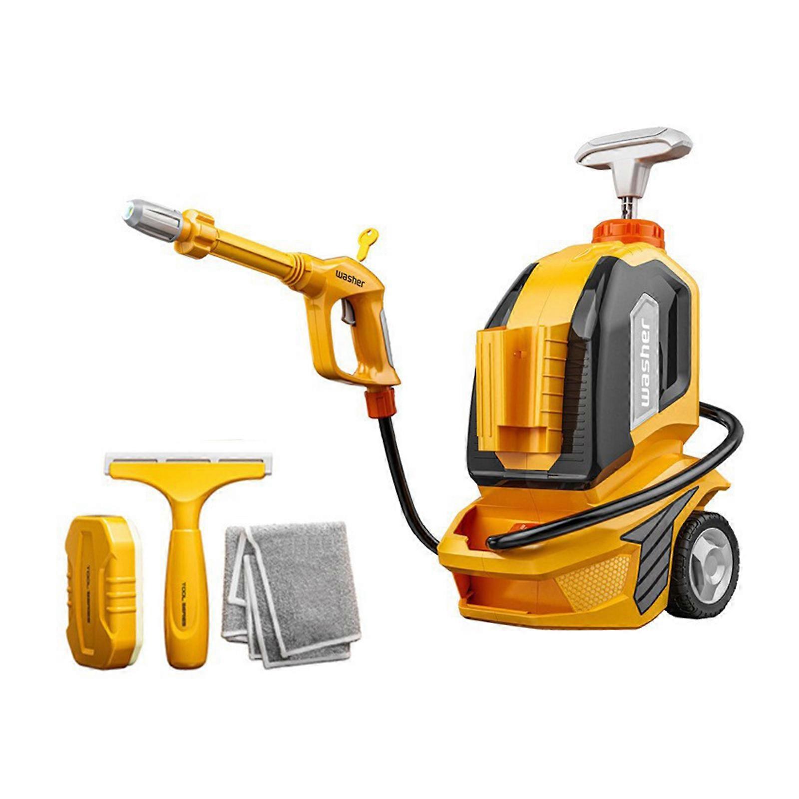 Safe Car Wash Machine Toy for Boy Girl Interactive Role Playing Game Car Cleaning Tool Simulation Pretend Play Toy Multicolor