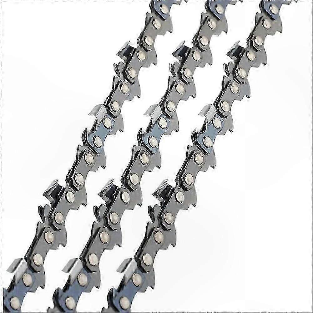 3-Pack Chainsaw Chain 3/8" LP 50 Links 1.1mm 35cm Low Kickback Replacement for Common Models