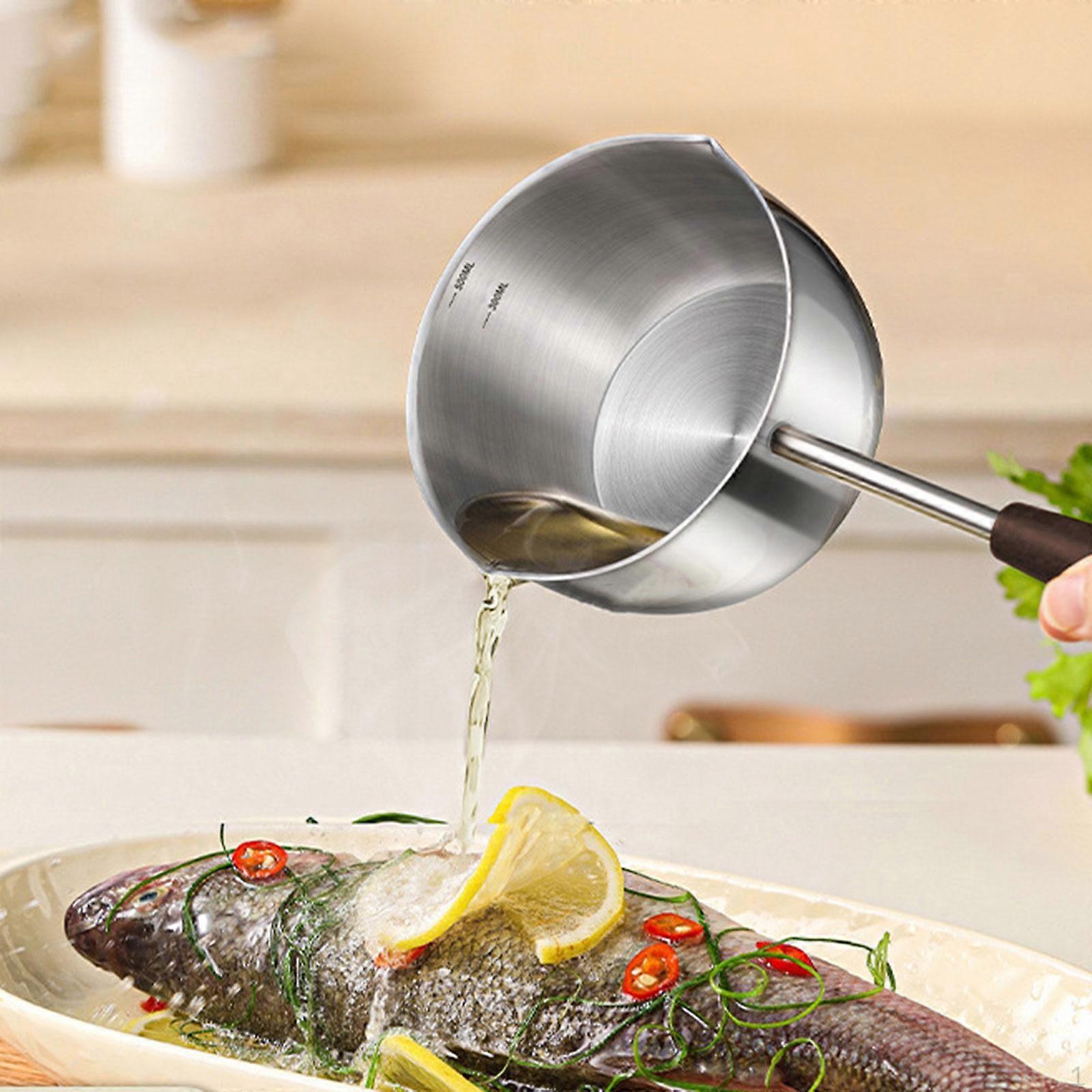 Oil Pan Butter Melting Pot Cookware Easy to Clean Practical Mini Frying Pouring for