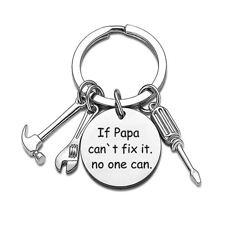 هدايا Keyring من الأحفاد هدية Keyring هدية عيد الأب للجد إذا لم يتمكن الجد من إصلاحه ، فلا أحد يستطيع إصلاحه